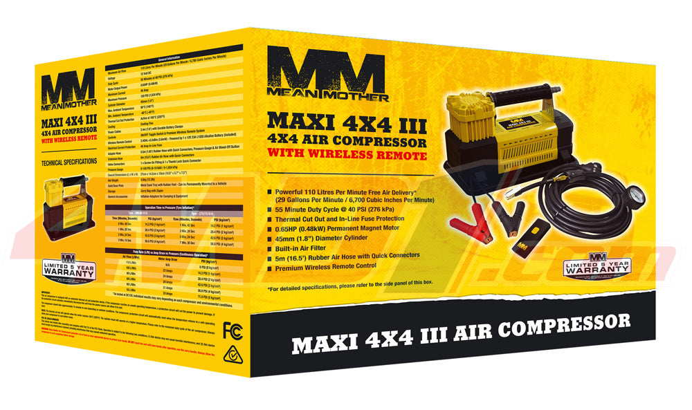 MEAN MOTHER MAXI III 110L/MIN WIRELESS AIR COMPRESSOR