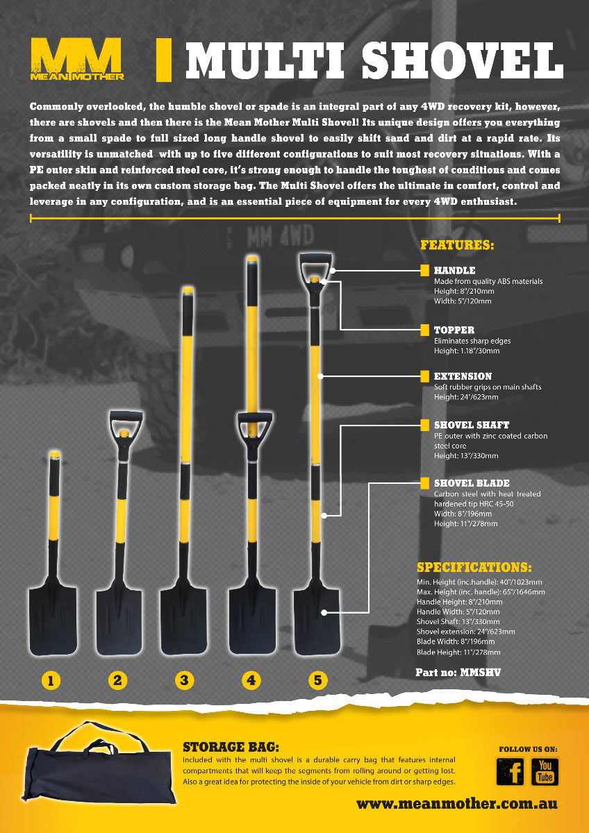 MEAN MOTHER 5 IN 1 MULTI SHOVEL