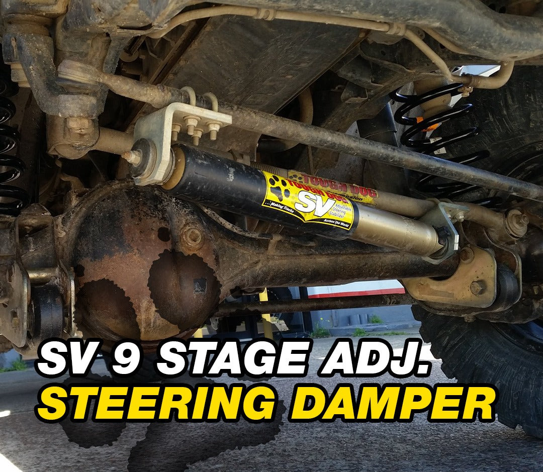 TOUGH DOG ADJUSTABLE STEERING DAMPER NISSAN PATROL GU WAGON (4"+ LIFTS)