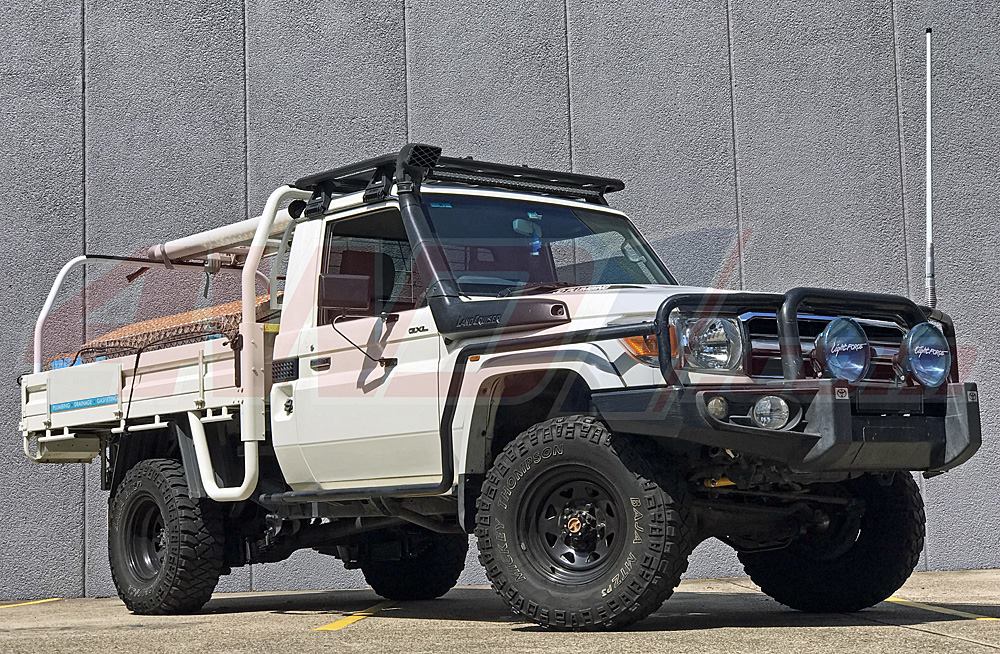 Two mates. Both tradies, driving Toyotas, go Tough Dog suspension!
