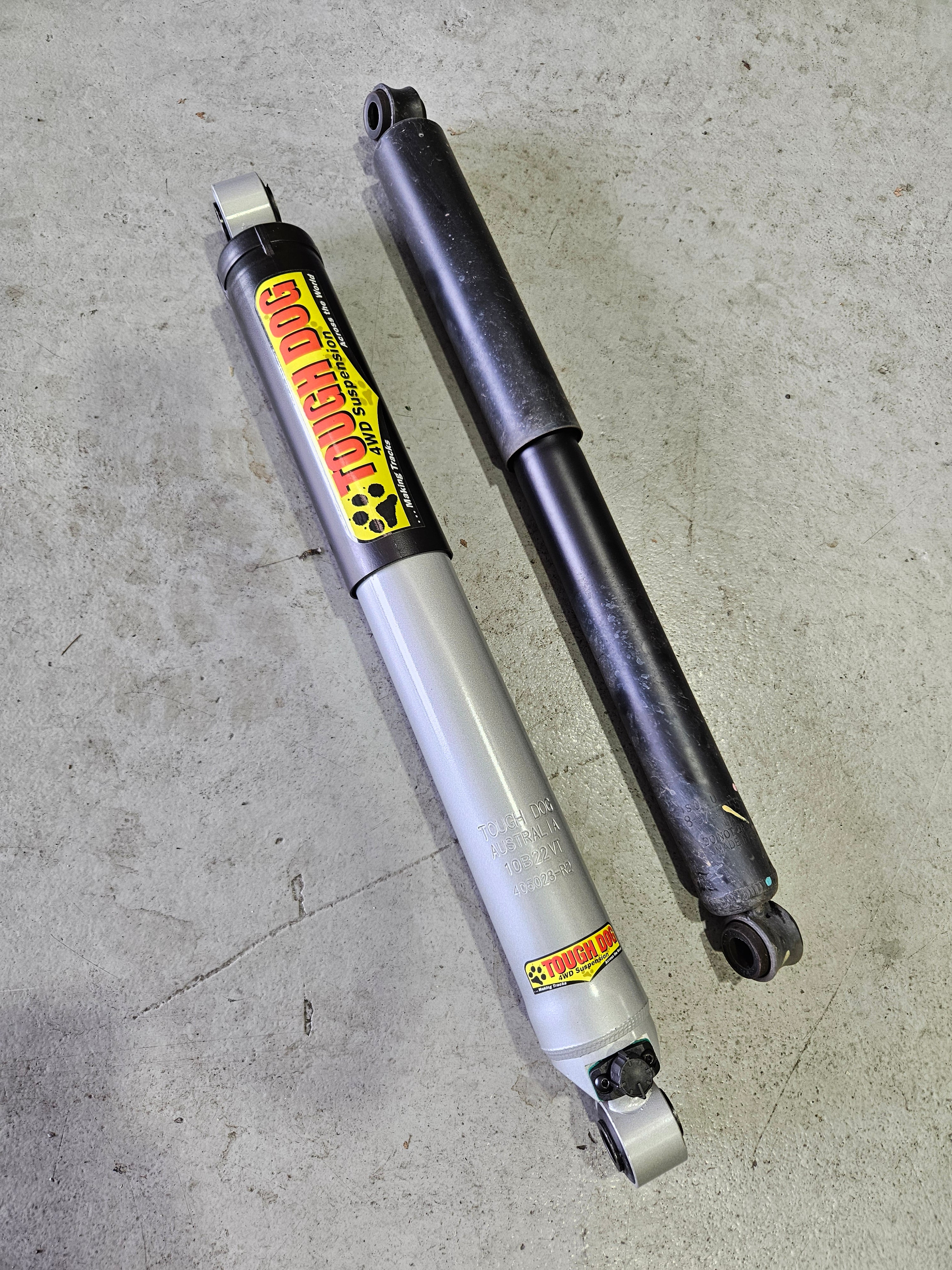 TOUGH DOG ADJUSTABLE REAR SHOCKS FOR ISUZU DMAX 7/2020+