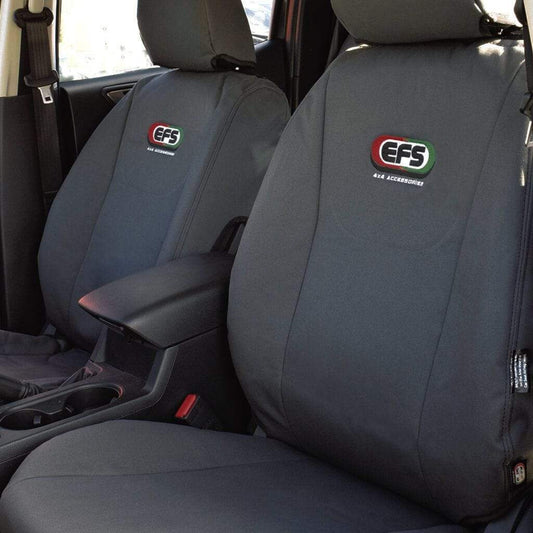 EFS CANVAS FRONT SEAT COVERS HOLDEN COLORADO RG