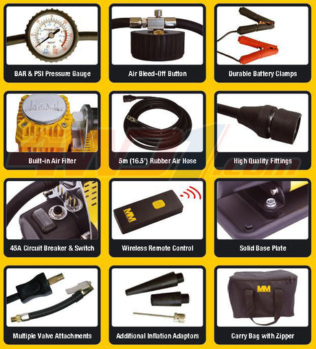 MEAN MOTHER ADVENTURER 4 WIRELESS AIR COMPRESSOR BUNDLE
