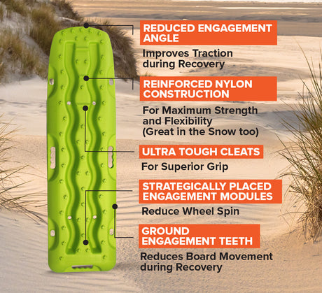 EXITRAX RECOVERY BOARDS 1100 - LIME GREEN