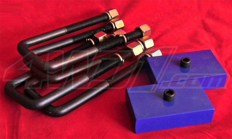 25MM/1" SPRING BLOCK KIT & UBOLTS SUIT FORD PX/PXII RANGER