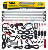 MEAN MOTHER 12V CAMPING SINGLE COLOUR 4 LED LIGHT BAR KIT