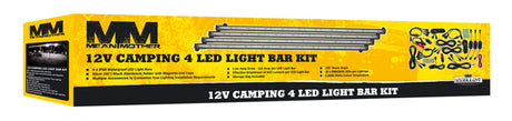 MEAN MOTHER 12V CAMPING SINGLE COLOUR 4 LED LIGHT BAR KIT