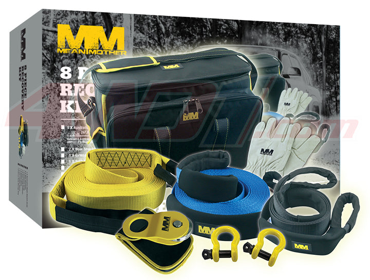 MEAN MOTHER 8 PIECE PLATINUM 8000KG RECOVERY KIT