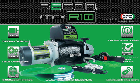 EFS R10 RECON 10,000LB SYTHETIC WINCH