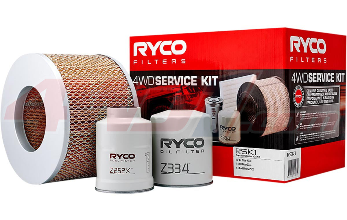 RYCO FILTER SERVICE KIT 6 CYLINDER TOYOTA LANDCRUISER 79 SERIES (SINGLE CAB)