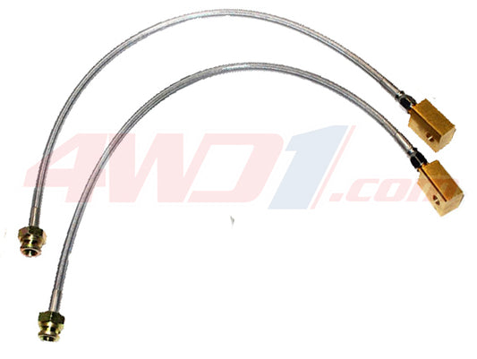 EXTENDED BRAKE HOSE KIT (BRAIDED NON ABS) FORD MAVERICK