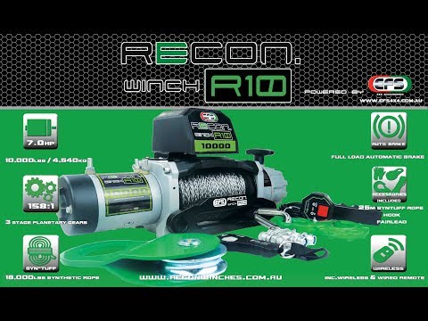 EFS R10 RECON 10,000LB SYTHETIC WINCH